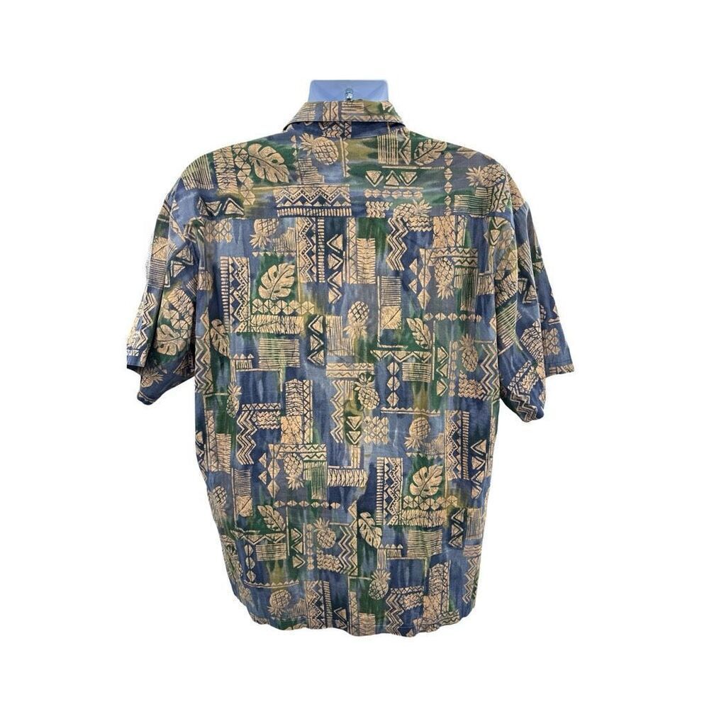 Tori Richard Camp Shirt Mens Sz XL Short Hawaiian Pineapple Casual Short Sleeve - Picture 3 of 5